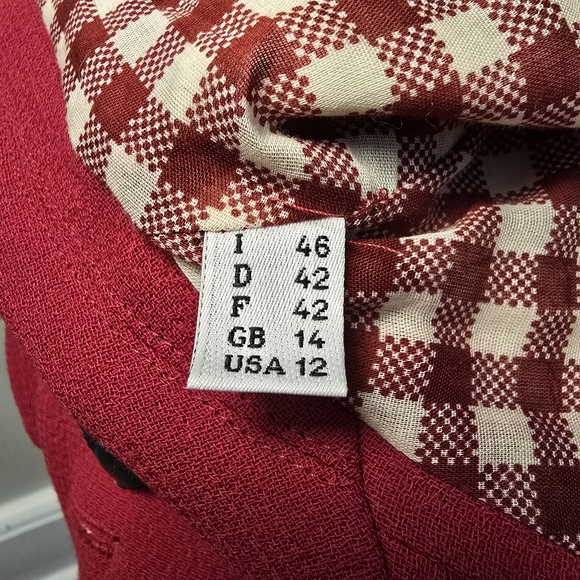 Moschino Cheap & Chic Red Wool Blazer 90's - Picture 9 of 12